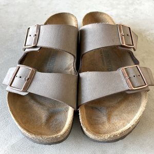 Brown, Tan, and Rosegold Birkenstocks